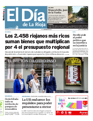 Portada El Día de la Rioja