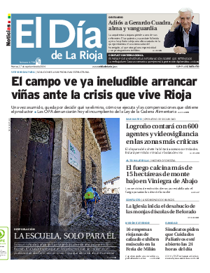 Portada El Día de la Rioja