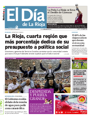 Portada El Día de la Rioja