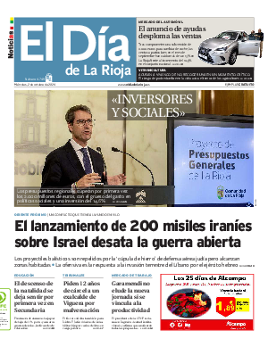 Portada El Día de la Rioja