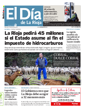 Portada El Día de la Rioja