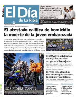 Portada El Día de la Rioja