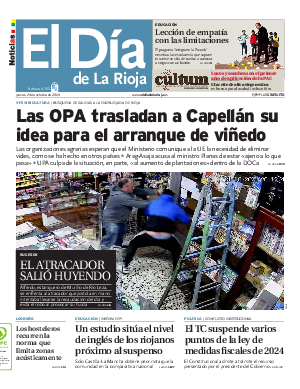 Portada El Día de la Rioja