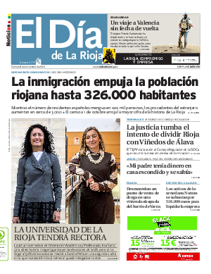 Portada El Día de la Rioja