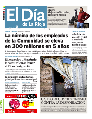 Portada El Día de la Rioja