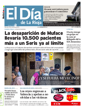 Portada El Día de la Rioja