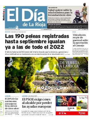 Portada El Día de la Rioja