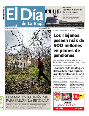 Portada El Día de la Rioja