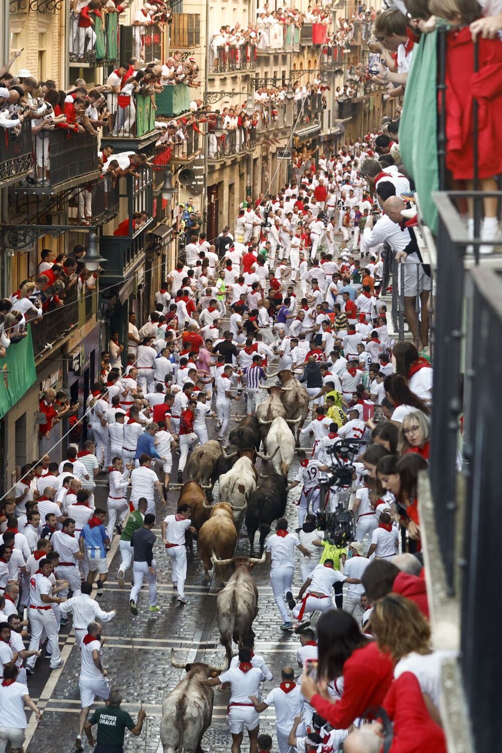 Primer encierro de los Sanfermines 2022  / RODRIGO JIMÉNEZ