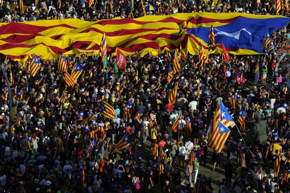 Manifestación independentista por la Diada del 11 de septiembre  / ALEJANDRO GARCÍA