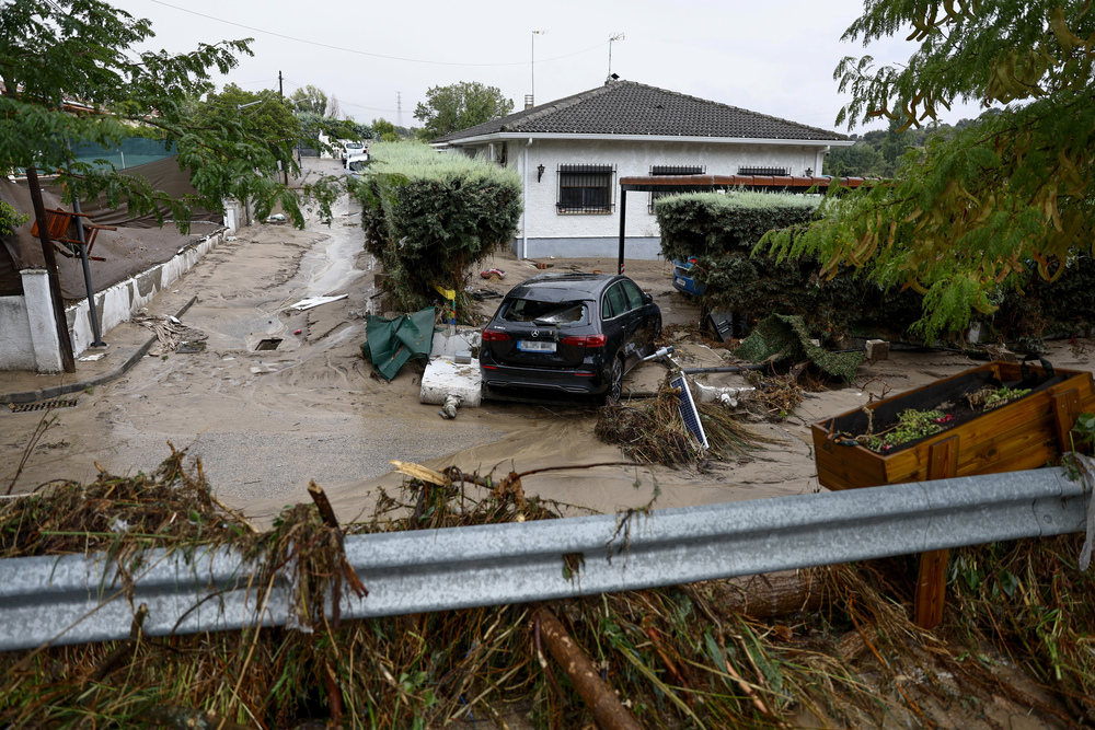 Daños causados por la lluvia en la Comunidad de Madrid  / EFE