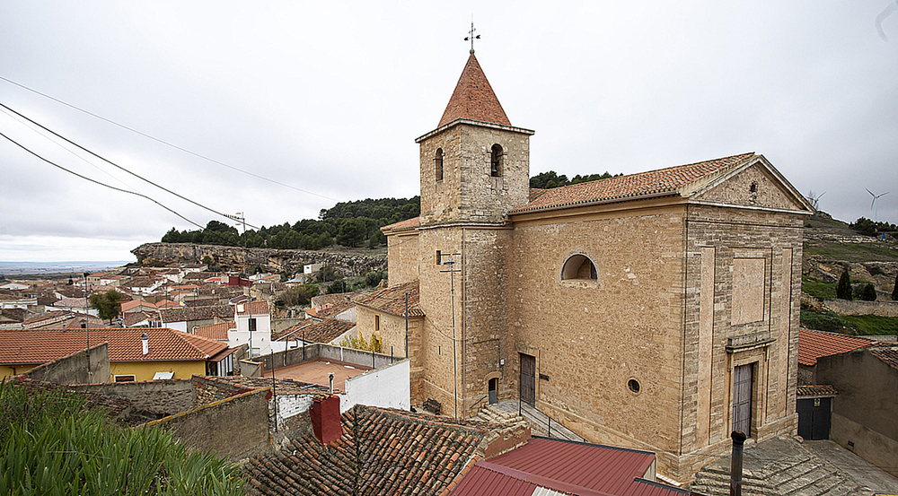 Iglesia de Santa Quiteria en Higueruela, de estilo neoclásico.