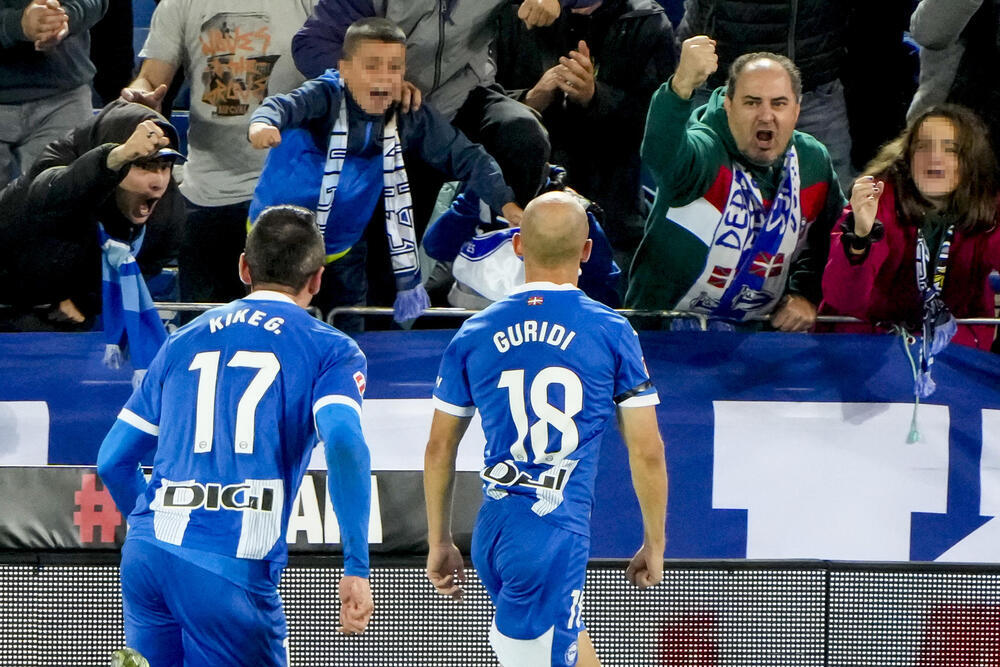 Guridi frena en seco la caída del Alavés