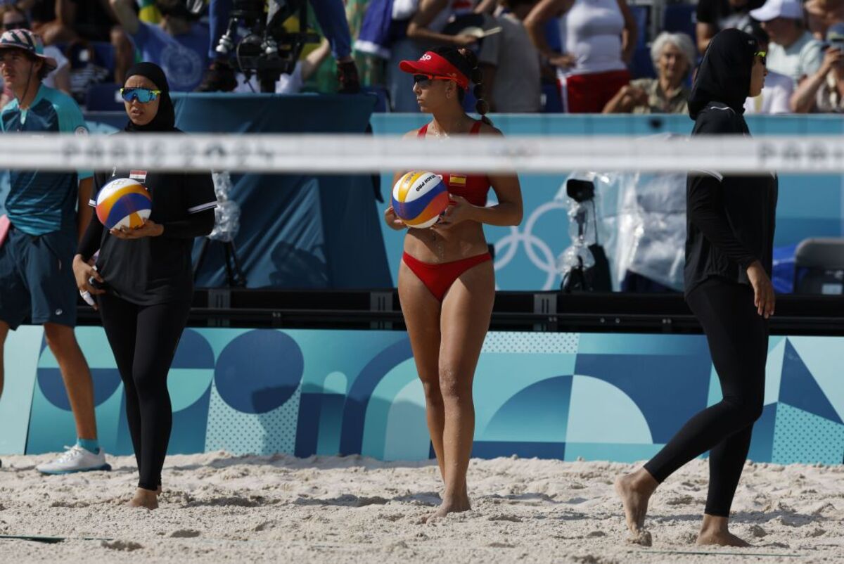 Voley playa femenino España-Egipto  / JULIO MUÑOZ