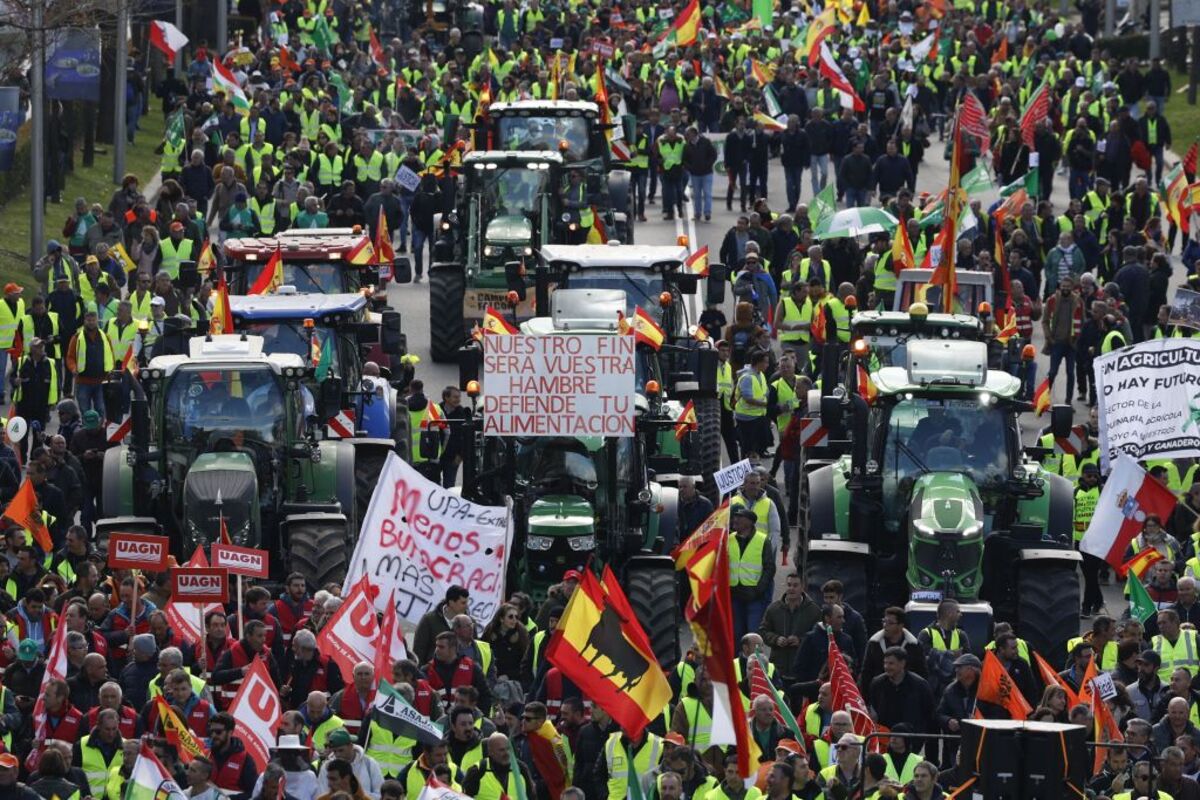 Marcha de agricultores en Madrid  / El Día de la Rioja