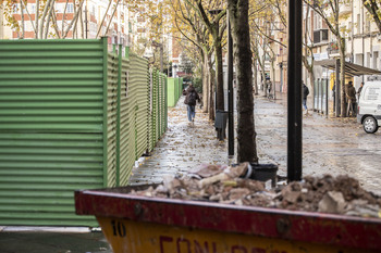 Logroño deja de cobrar por vallas de obra al anularse la tasa