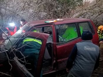 2 heridos graves al despeñarse con su todoterreno en Ortigosa