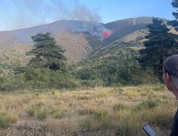 Controlado pero no extinguido el incendio forestal de Canales