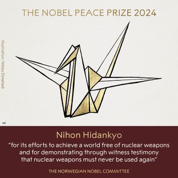 La organización Nihon Hidankyo, Premio Nobel de la Paz 2024