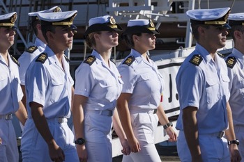 La princesa Leonor arriba a Las Palmas a bordo de 'Elcano'